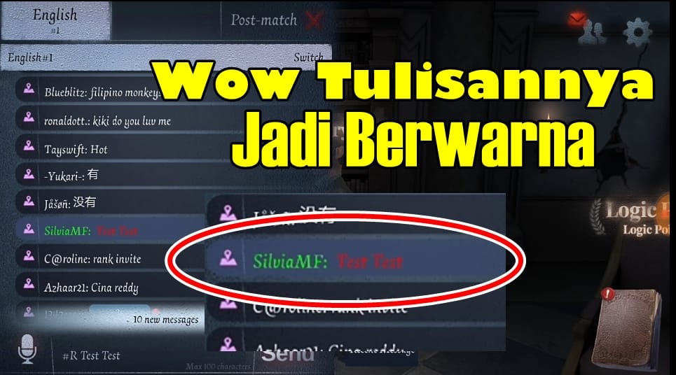 Cara Membuat Tulisan Berwarna di Game 
